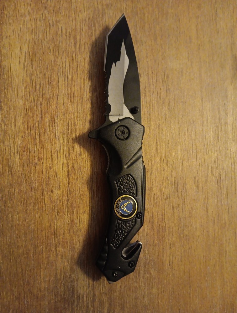 Tactical Rescue Knife Assisted Opening Air Force NOS No Box