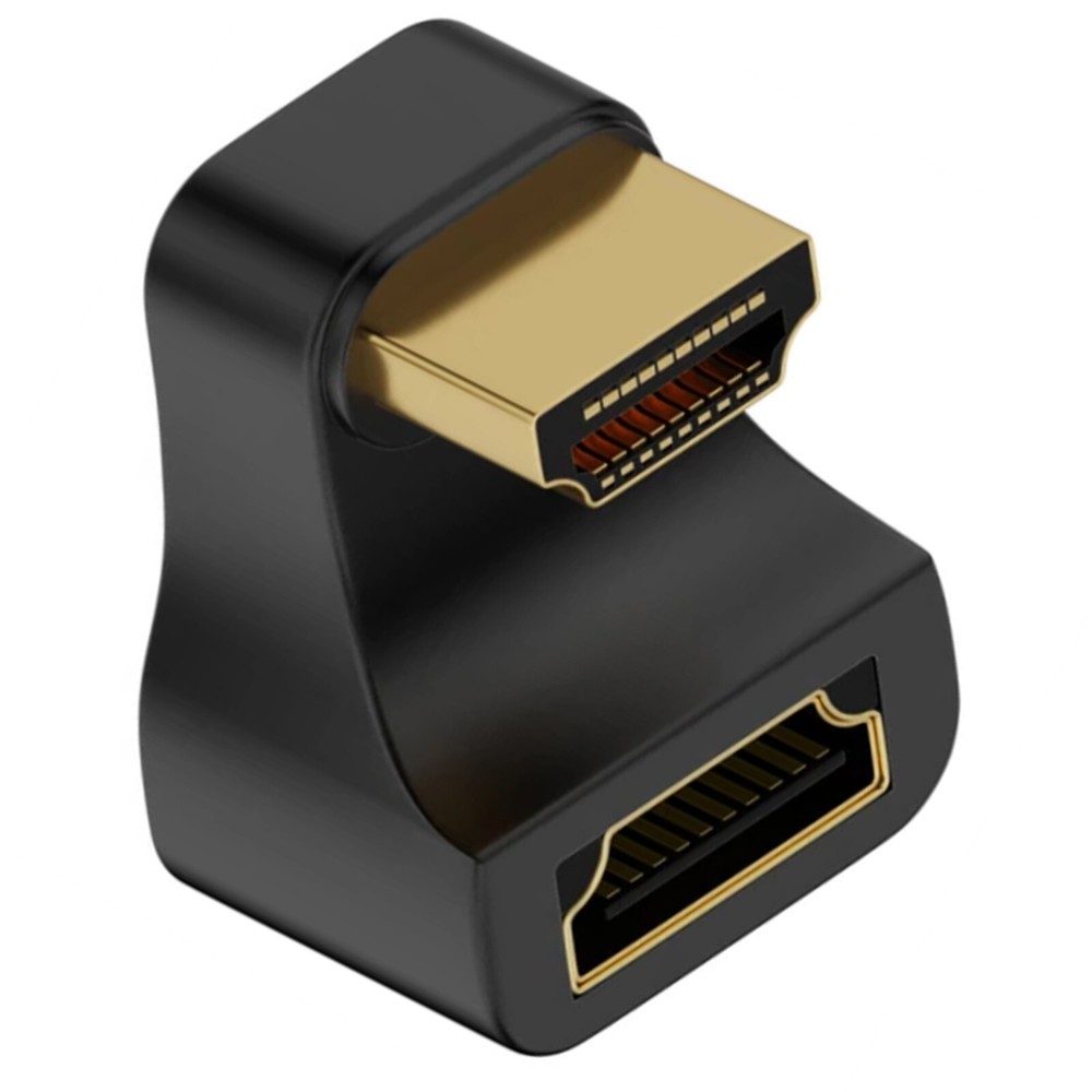 1Pc U-Shaped HDMI 2.1 Adapter 4K 8K 180° Male 60Hz 120Hz