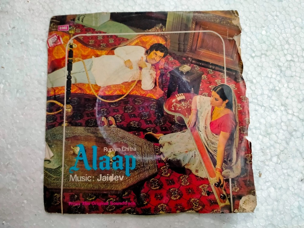 ALAAP JAIDEV 7EPE 7322 1976 RARE BOLLYWOOD india OST Hindi EP 45 rpm RECORD  vg+