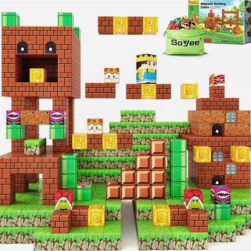 Magnetic Blocks Building Blocks Games STEM Toys Kids Gift King and Turtle US