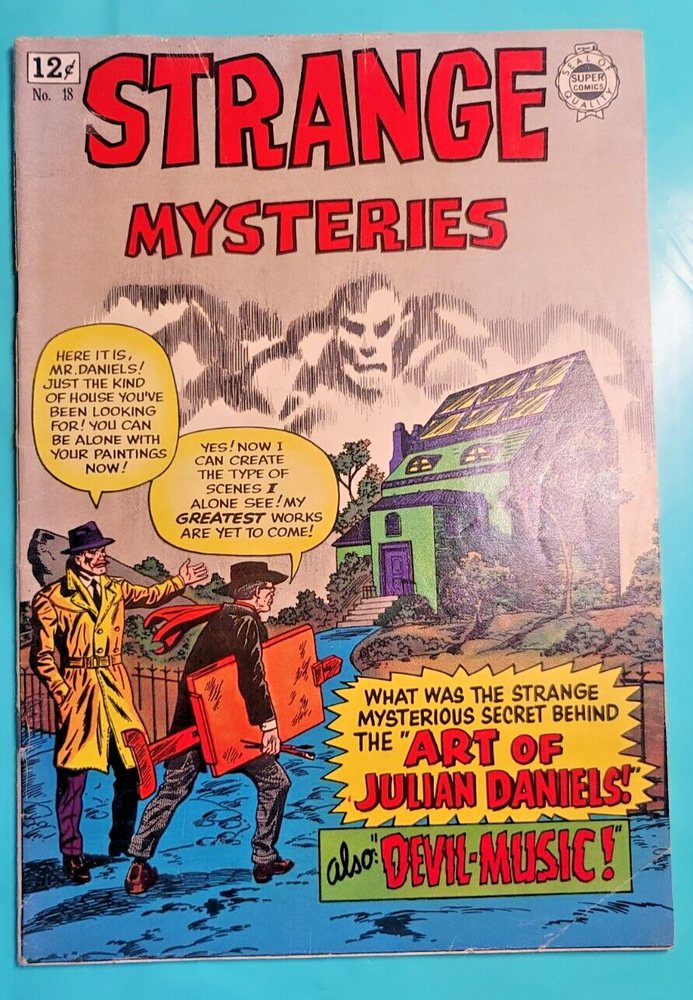 STRANGE MYSTERIES #18 SUPER COMICS 1968 Series HORROR  4 stories HORROR COMIC