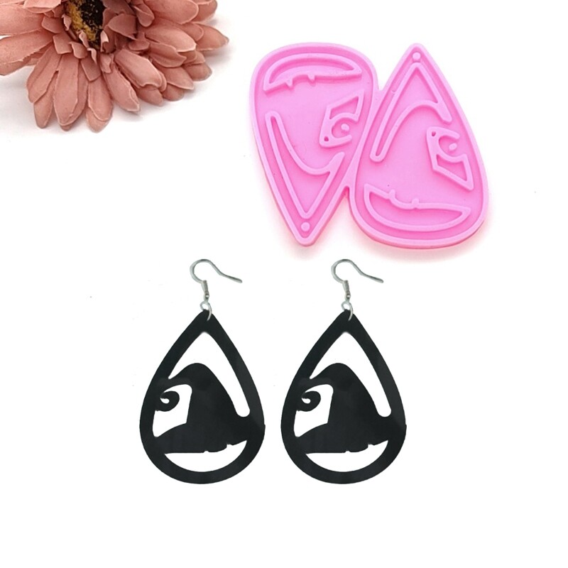 DIY Epoxy Resin Earring Pendant Silicone Mold for Jewelry Casting
