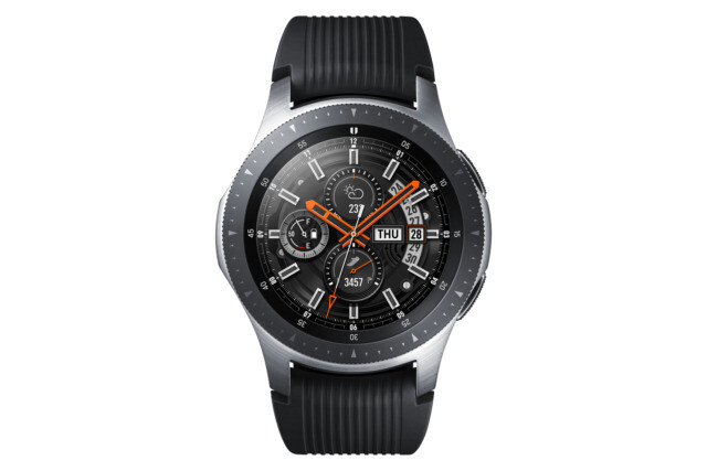 Samsung Galaxy Watch SM-R800 46mm Silver Case Classic Buckle Onyx Black - Bluetooth