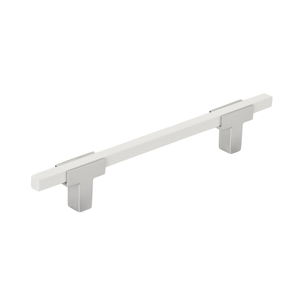 | Cabinet Pull | Polished Chrome/White | 5-1/16 inch (128 mm) Center to Cente...