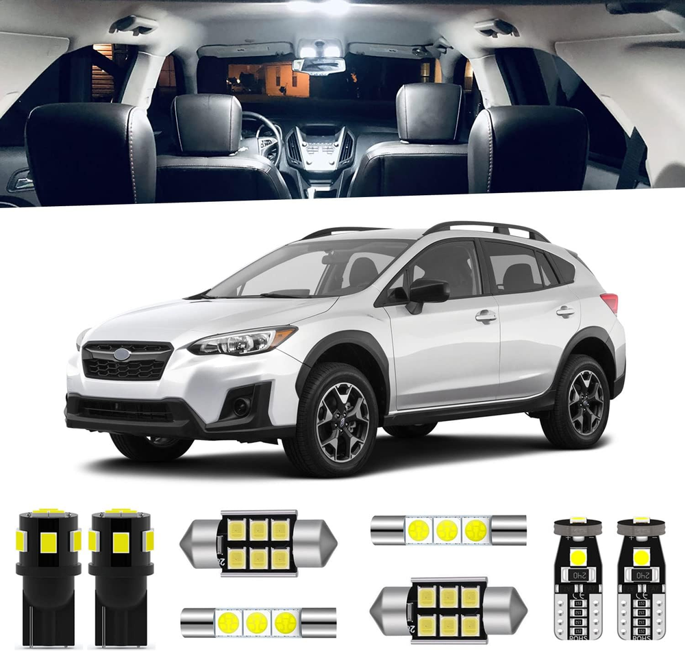 8-Pieces Crosstrek LED Interior Light Kit for Subaru XV Crosstrek 2013 2014 2015