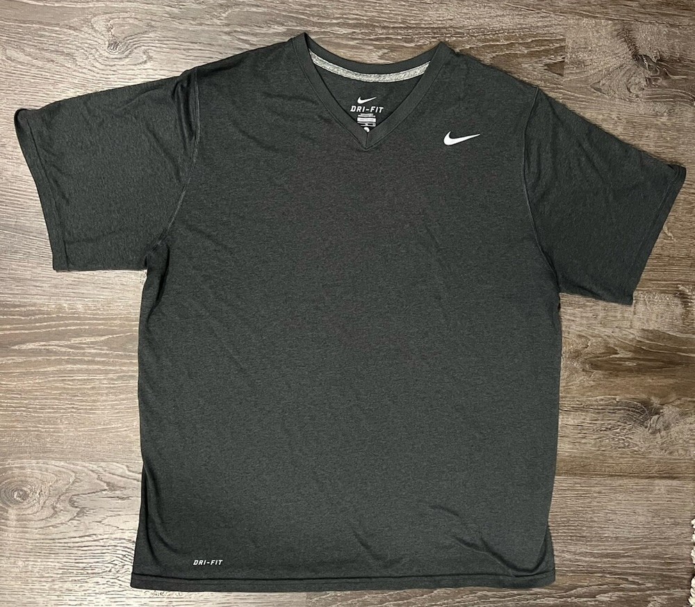Nike Dri-Fit Shirt Mens Dark Gray Performance Lightweight, Size XL , Excel Con