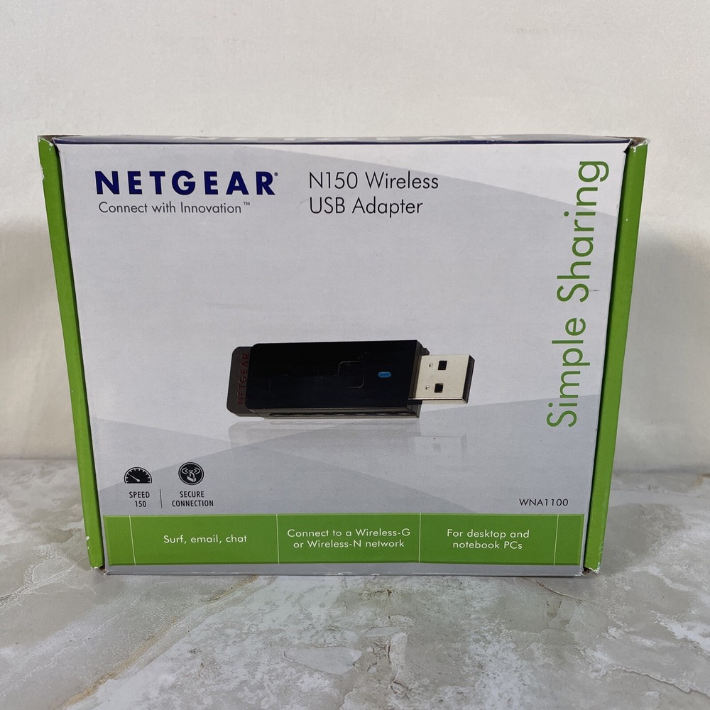 Netgear WNA1100 N150 Wireless USB WiFi Adapter with Cradle