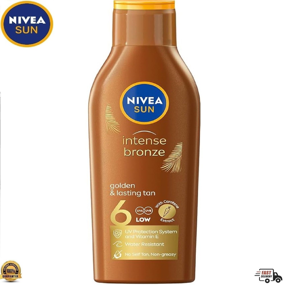 Nivea Sun Intense Bronze Carotene SPF 6 Intensive Tanning Lotion 200ml / 6.76oz