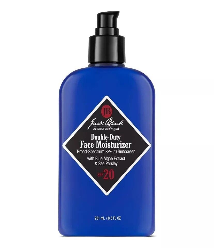 Jack Double-Duty Face Moisturizer, SPF 20 Protection, Lightweight, 8.5 Oz