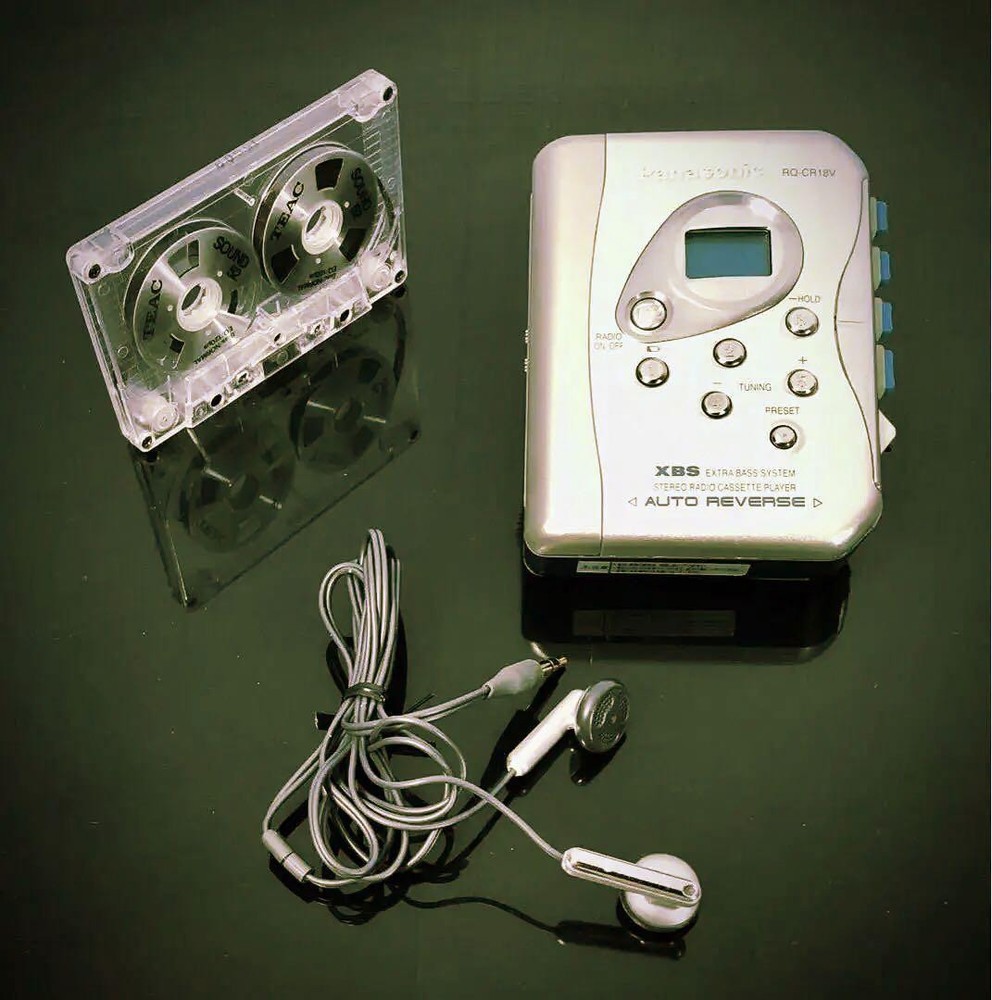 Panasonic RQ-CR18V Silver Cassette Player Fully Serviced and Functional