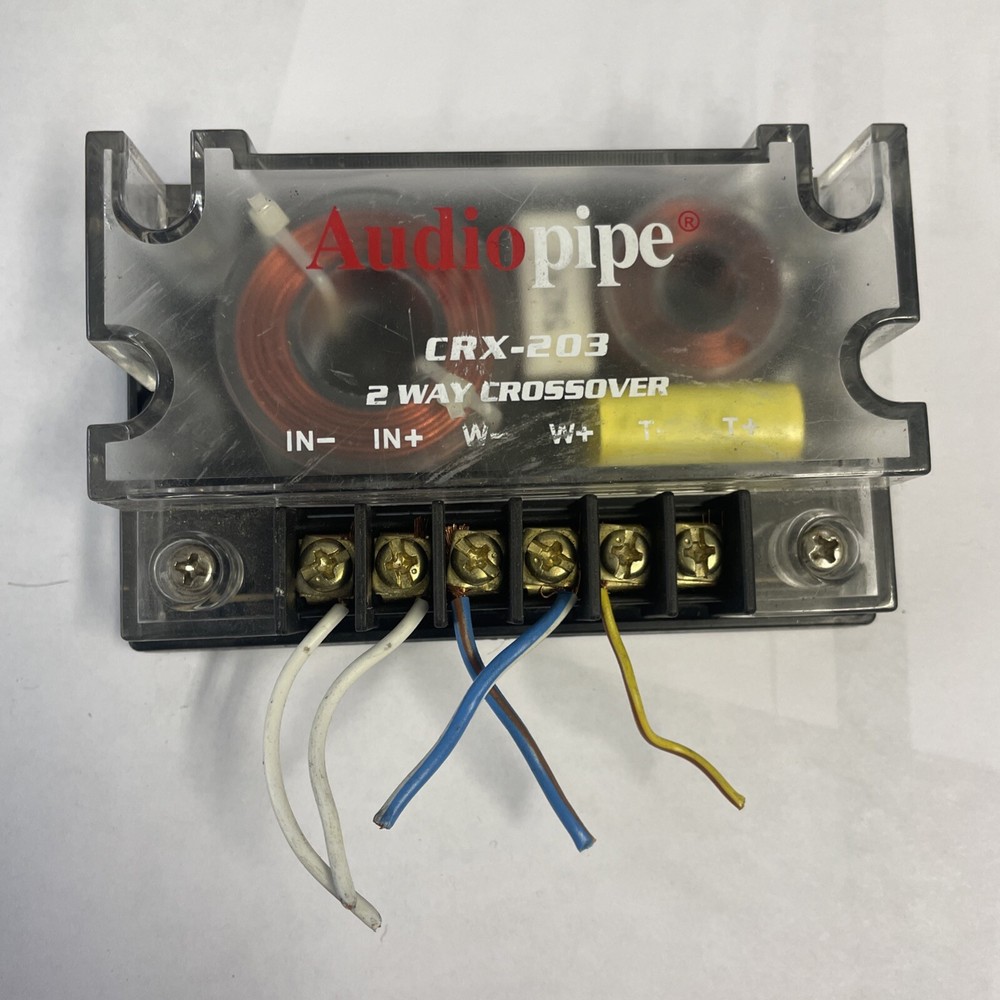 2) Audiopipe 2 way Crossover CRX-203 Passive Crossover Car Audio Tweeter