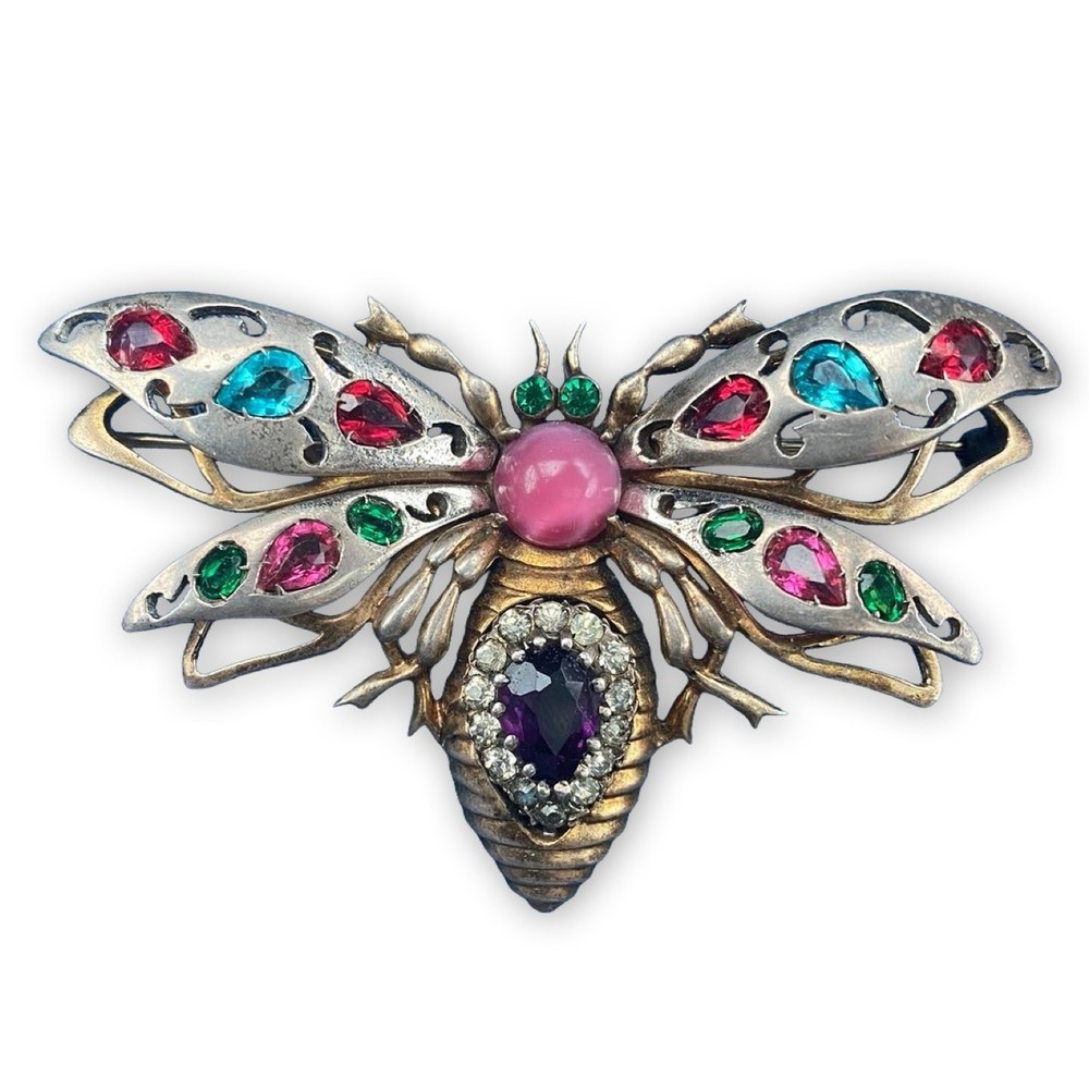 Dujay Double Winged Dragonfly Brooch