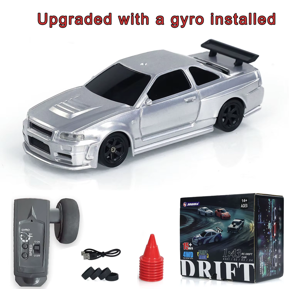 1/43 4WD High-Speed RC Drift Car - Upgrade Gyro RTR Racing Toy Gift