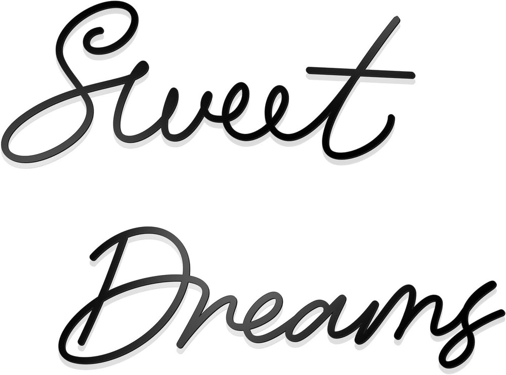 Sweet Dreams Wall Decor Metal Wall Art Large Modern Living Room Farmhouse Sign f