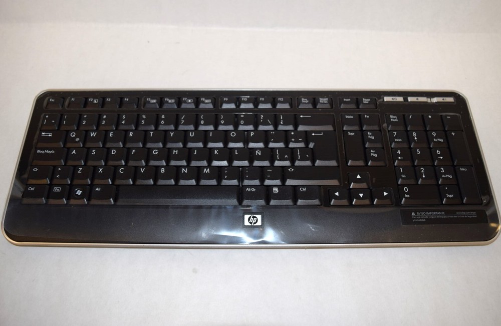 HP Pavilion Standard Key Wireless Keyboard Latin America NO DONGLE - 505143-161