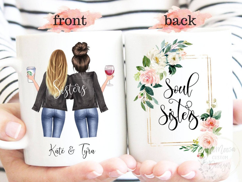 Custom Best Friend Mug for Soul Sisters – Personalized Gift for Girlfriends