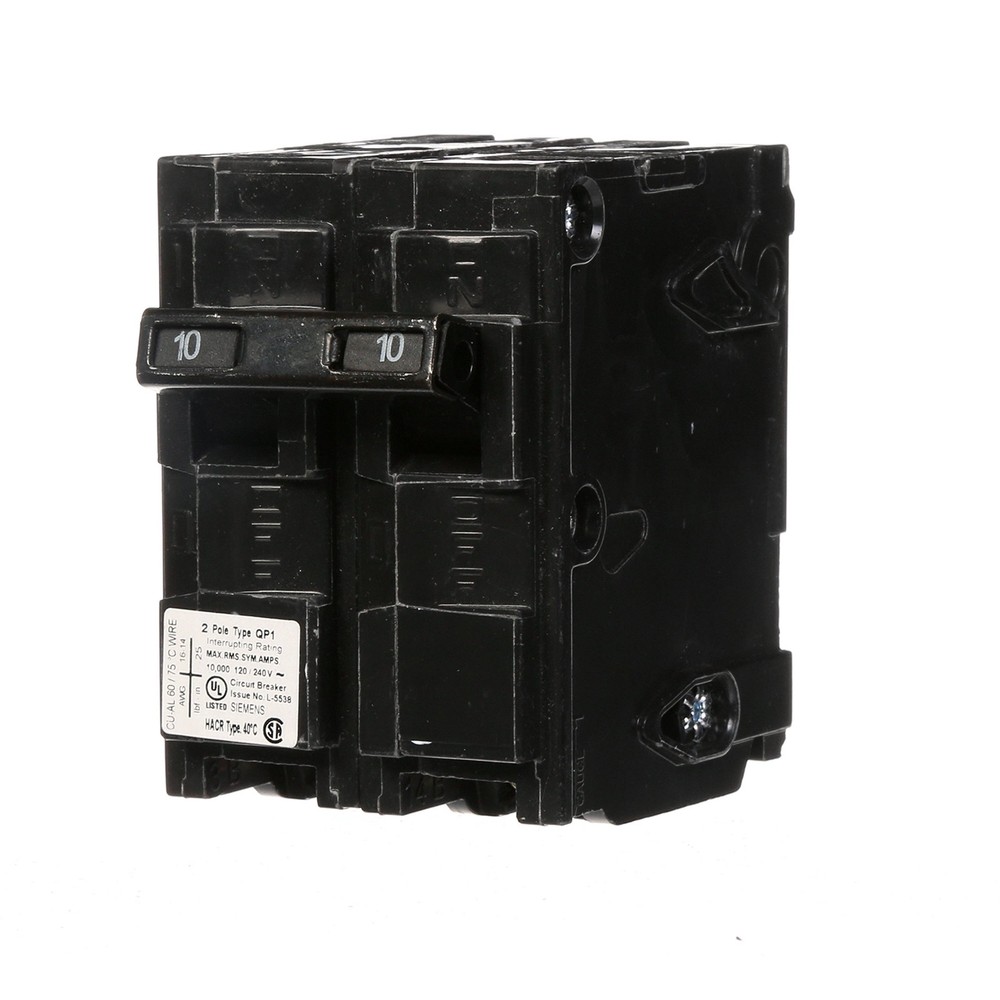 Q210 10-Amp Double Pole Type QP Circuit Breaker