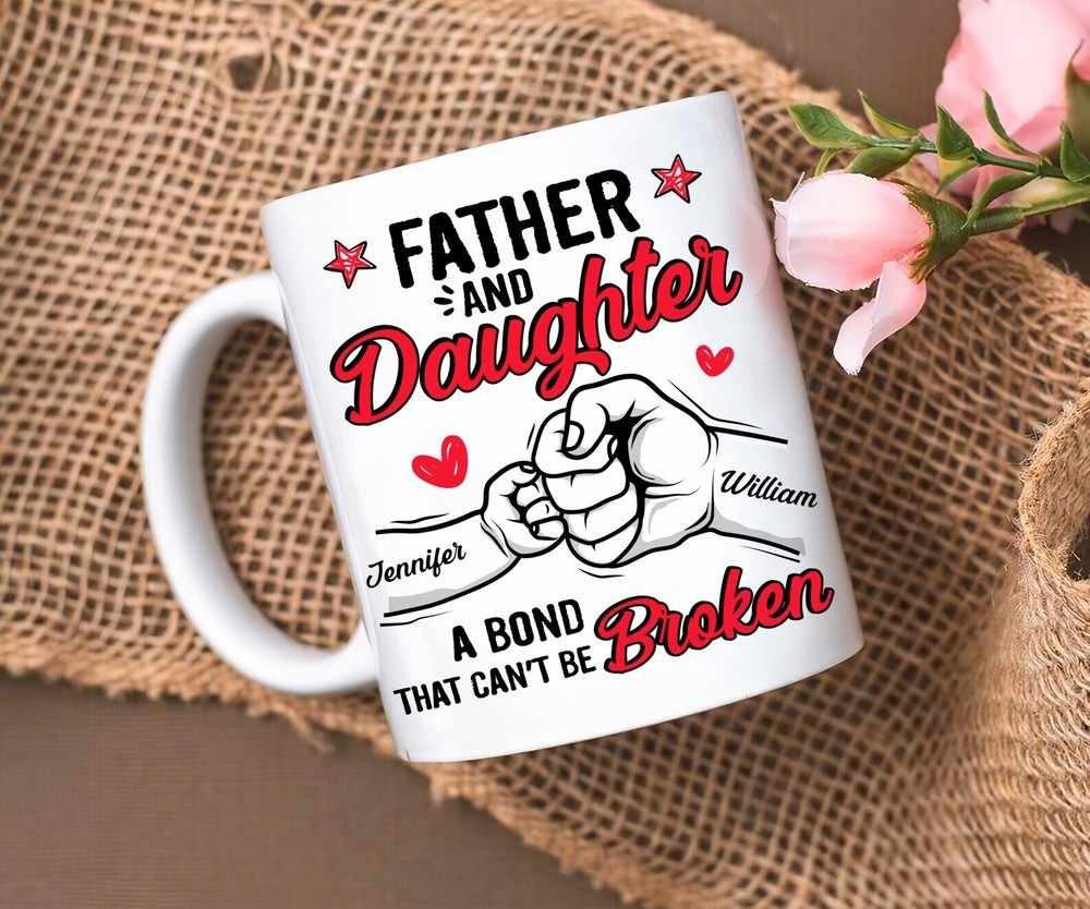 Father's Day Gift Mug From Daughter To Dad Best Dad Ever Mug Personalized Father