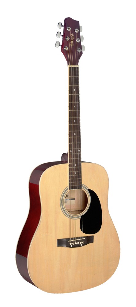 Stagg 1/2 Size Real Acoustic Guitar for Smaller Players, Kids - Natural