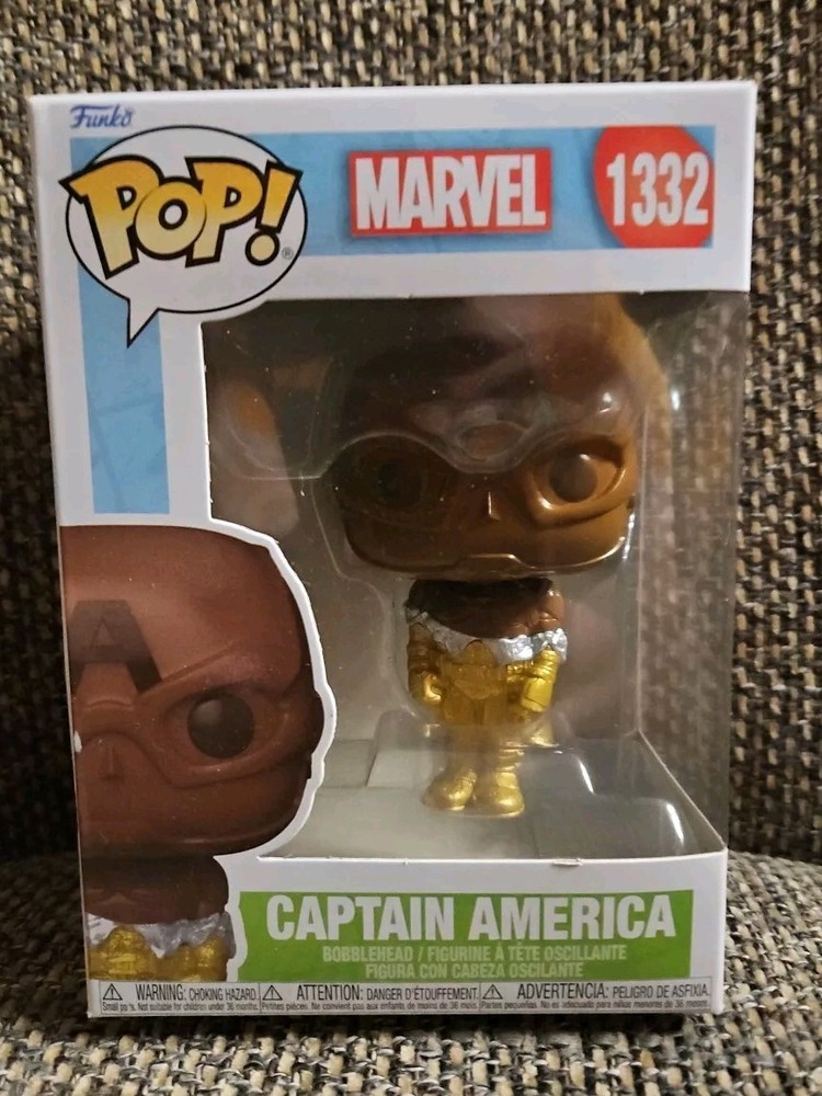Funko Pop! Captain America Easter Chocolate Vinyl Figure Bobble-Head #1332