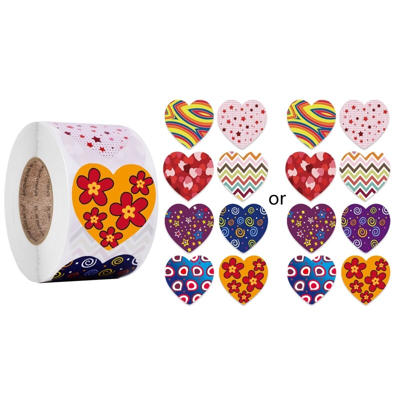 Heart-Shaped PCS Love Labels for Gift Wrapping and Decoration