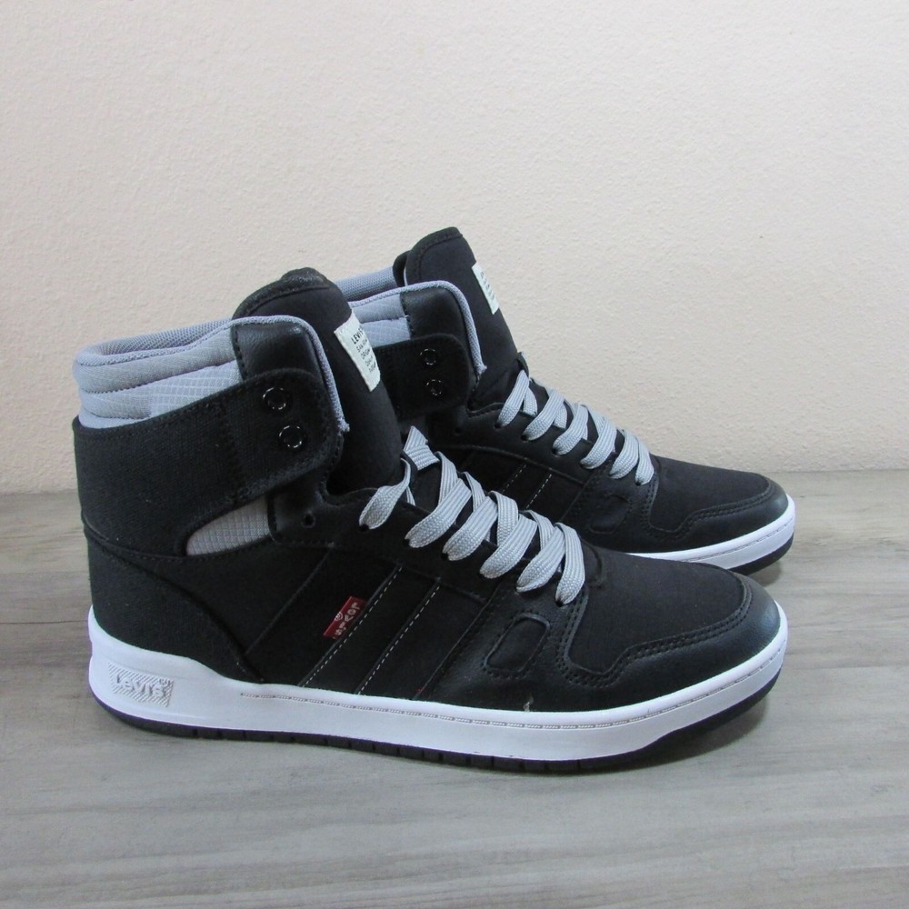 Levi's Men's 8.5 BB Hi CZ Sneakers - Black/Grey
