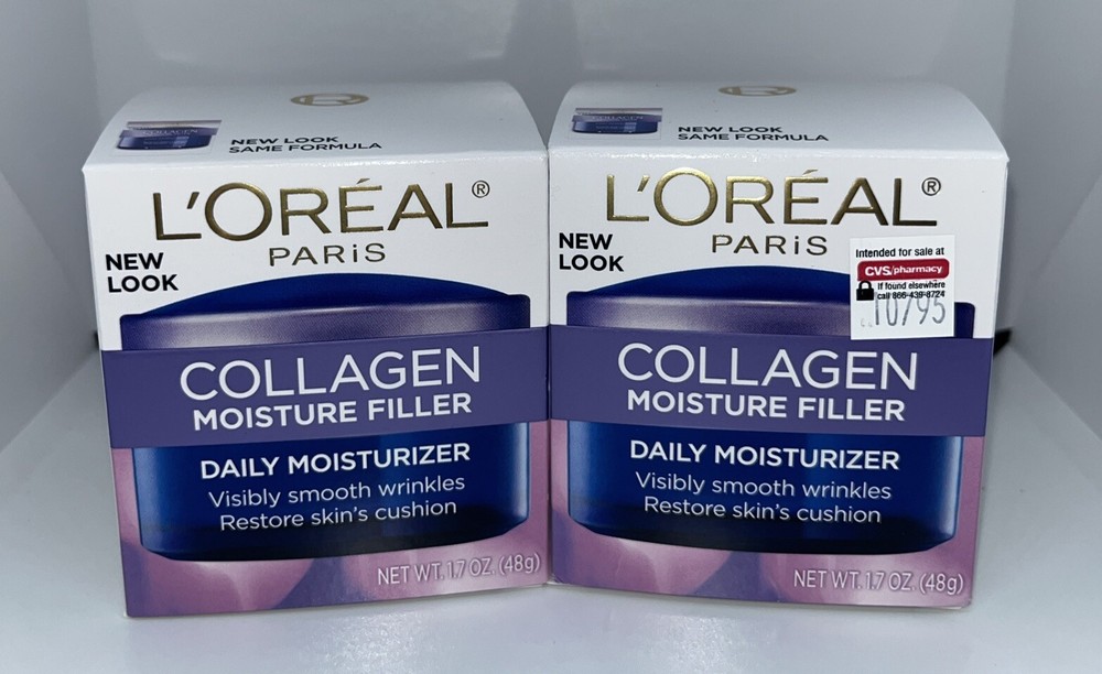 NEW (Lot Of 2) L’ORÉAL Collagen Moisture Filler Daily Moisturizer FREE SHIPPING