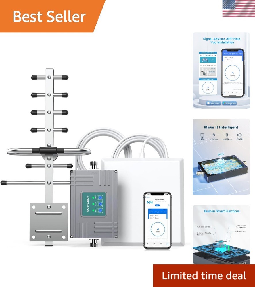 FCC Approved Cell Signal Booster for All Carriers - App-Assist Installation