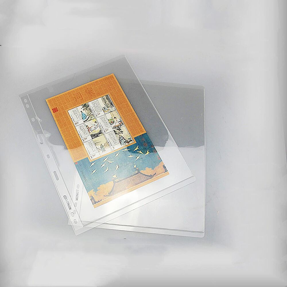 Clear Stamp Pages for Stamp Album Binder 1 Pocket Page for Stamp Collectors 1...