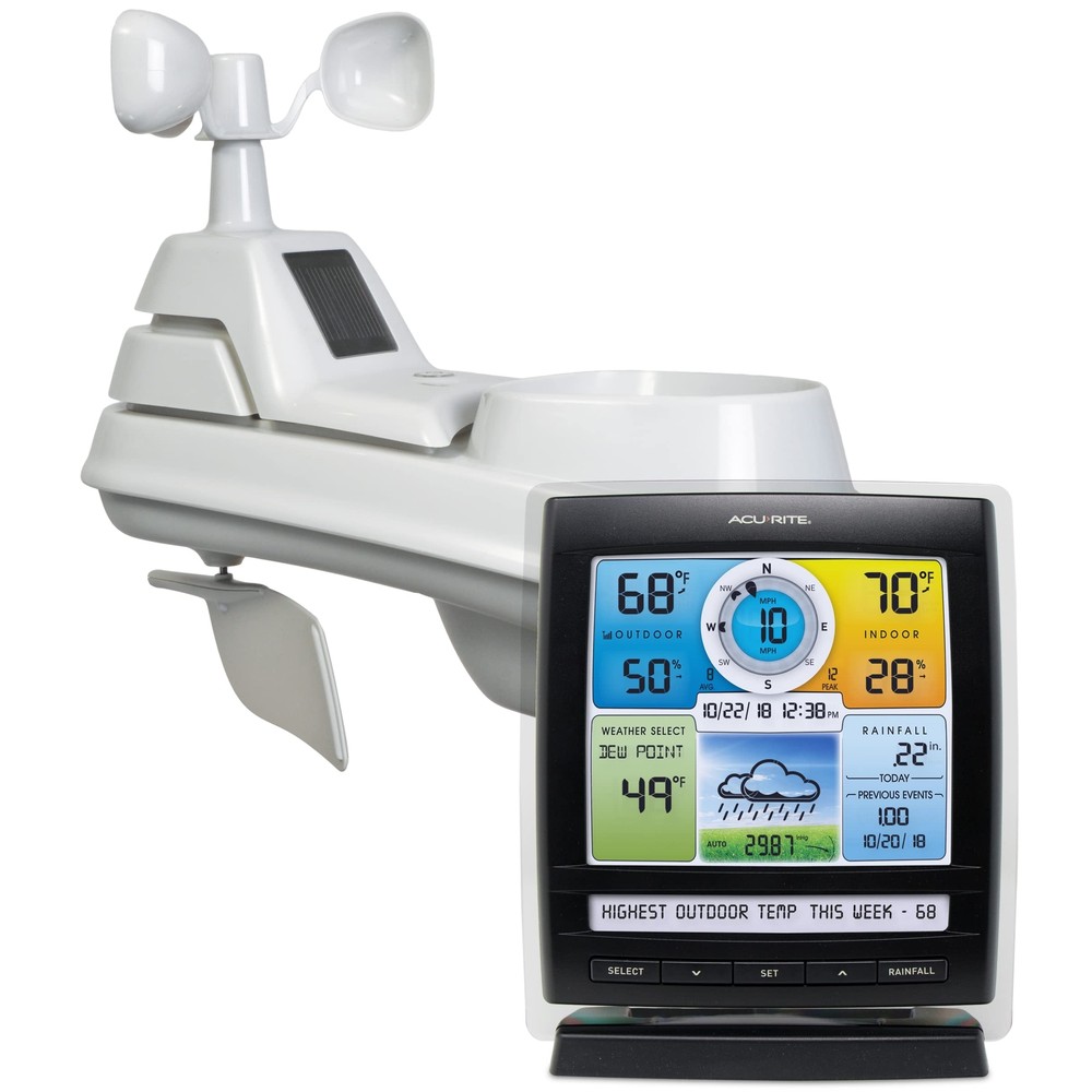 AcuRite Iris (5-in-1) Indoor/Outdoor Wireless Weather Station for Indoor