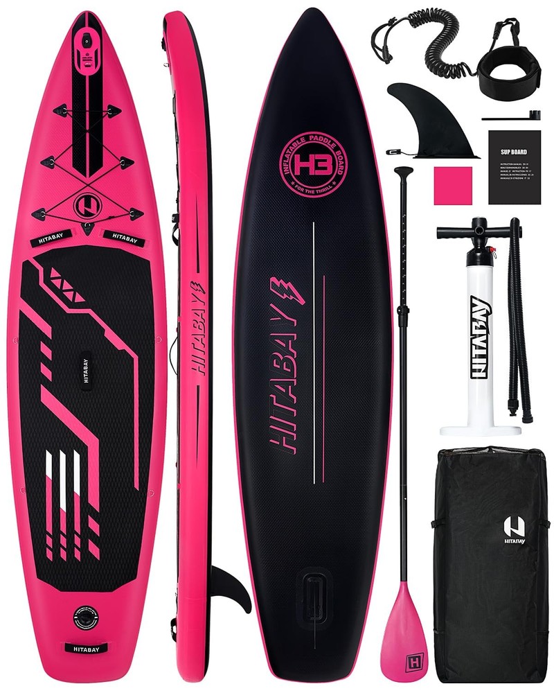 Inflatable Stand Up Paddle Board with Premium SUP Accessories and Camera Mount