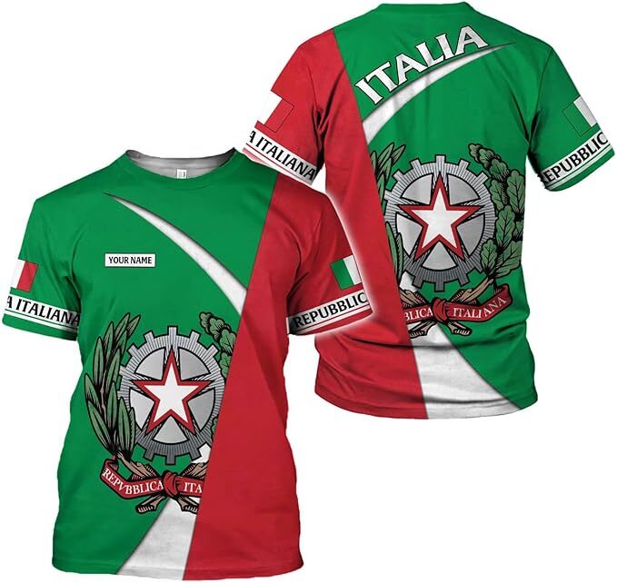 Personalized Italian Pride Tshirt Italy Italia Shirt Italy Map Italia Flag Tee