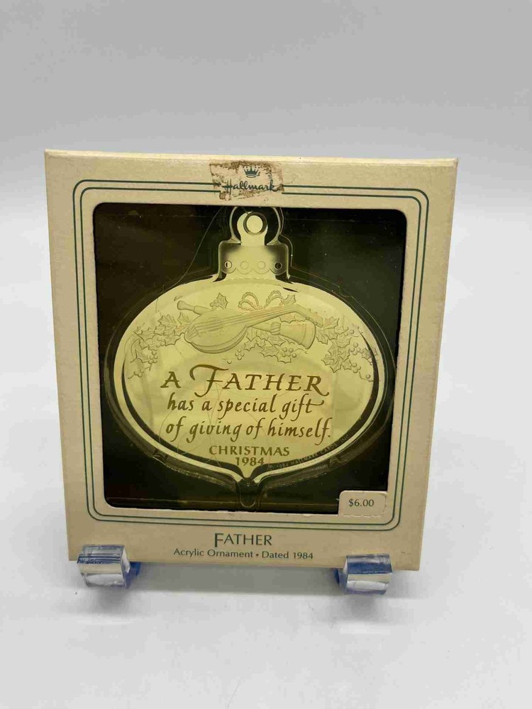 1984 Hallmark Keepsake Father Christmas Ornament in Acrylic
