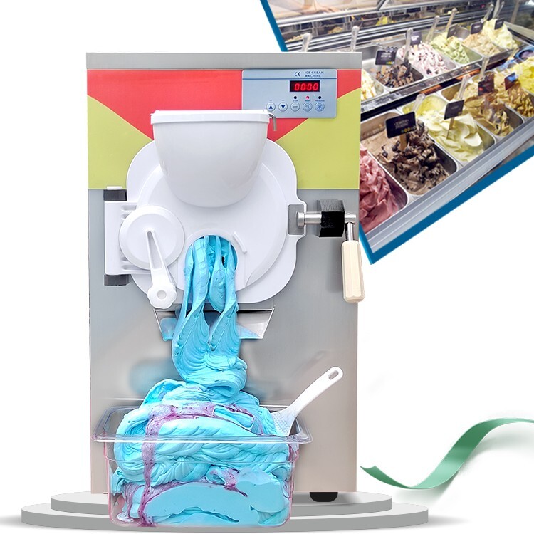USA Kolice Commercial Countertop Italian Ice Machine, Hard Ice Cream Machine