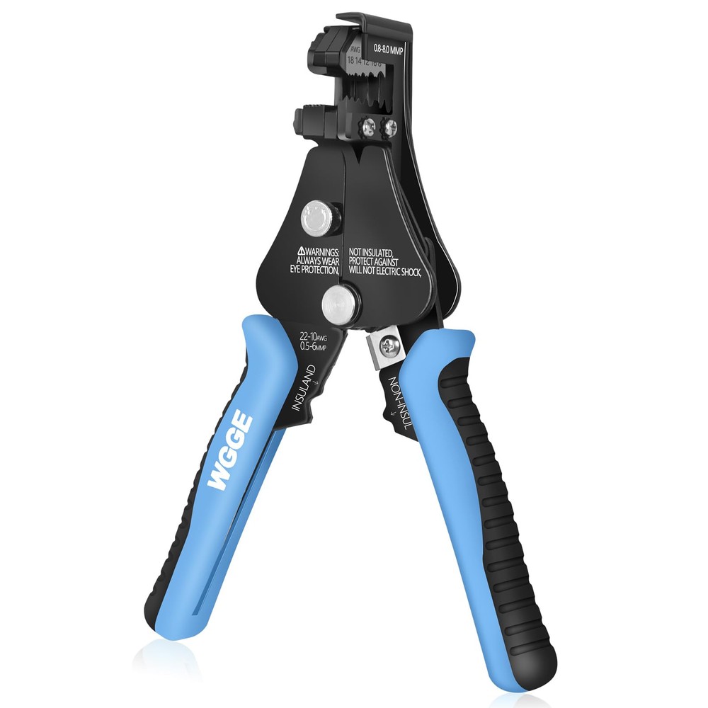 WGGE 3-in-1 Automatic Heavy Duty Wire Stripper Cutter Adjustable for Easy Use