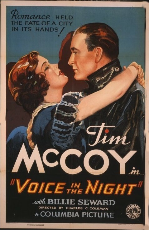 VOICE IN THE NIGHT 1934 RARE CRIME DRAMA ON DVD-R  UNCUT !!!  TIM MCCOY-image