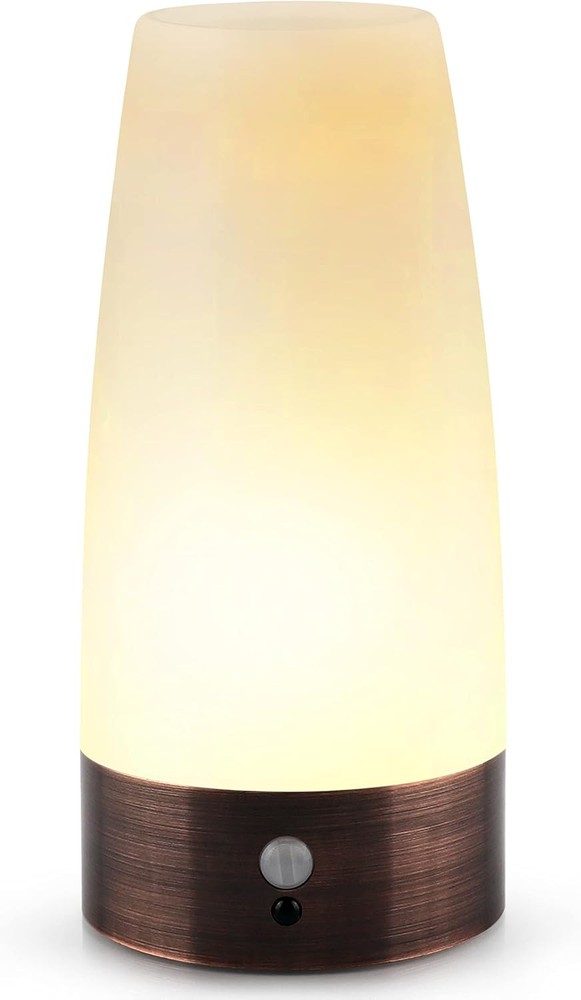 Premium Style PIR Motion Sensor LED Night Light round, White