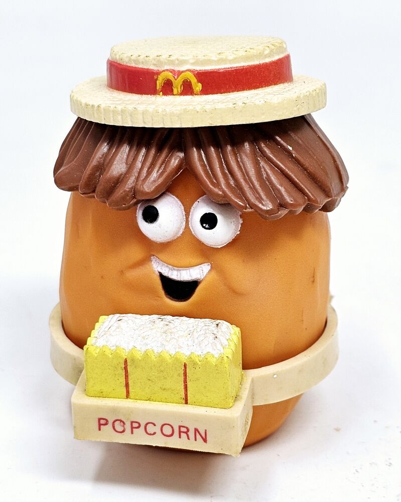 McDonald's Chicken McNugget Buddies Corny 1988 VTG Happy Meal Toy Popcorn Vender