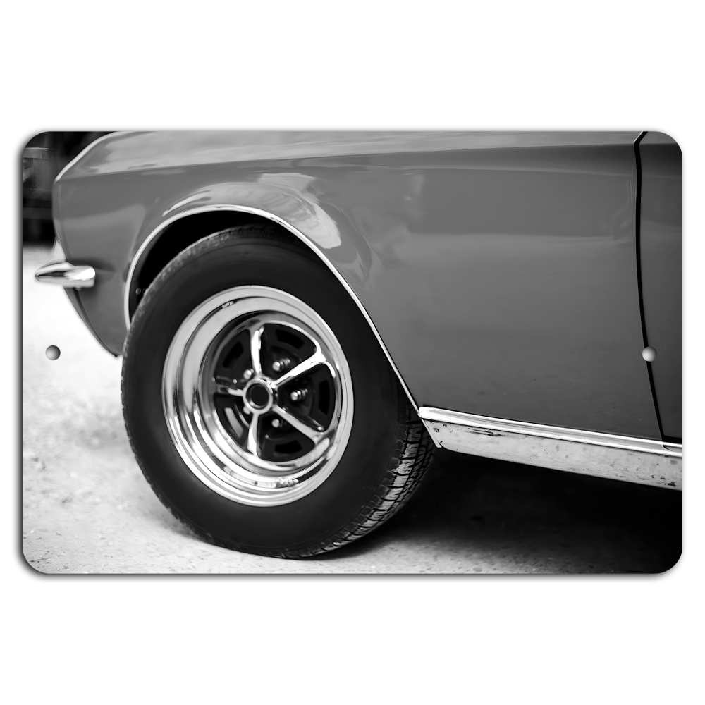 Classic Muscle Car Wheel Art - Timeless Style in Motion