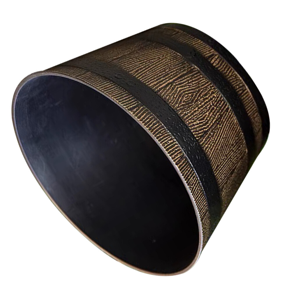 Flower Pot Barrel Outdoor Gardening Potted Pots Retro Breathable Planter Small