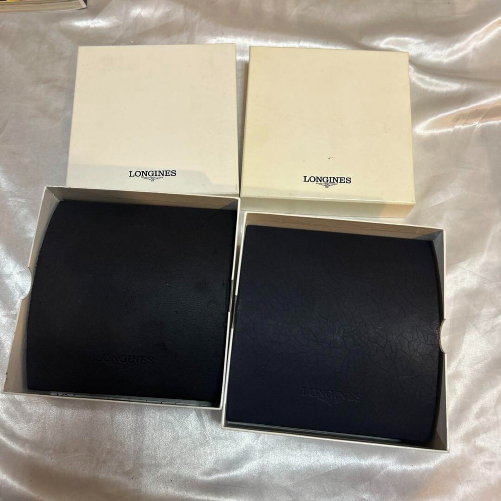 Longines watch empty box case 2 pieces used Japan