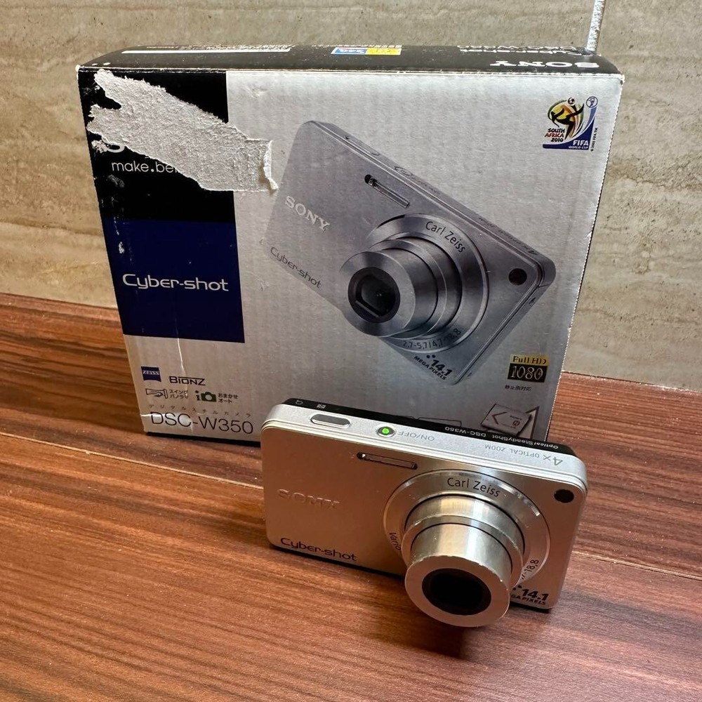 Sony Cyber-shot DSC-W350 14.1MP Digital Camera - Silver