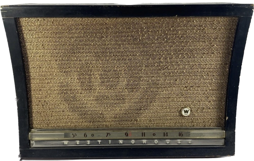 Vintage Westinghouse Tube Radio Wooden Rare Table Top Turns On! Brown Old