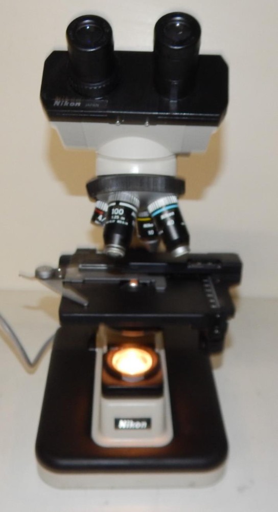 NIKON YS2-T MICROSCOPE W/ 0.65, 0.25, 0.1, 1.25 OBJECTIVES (PSM85)
