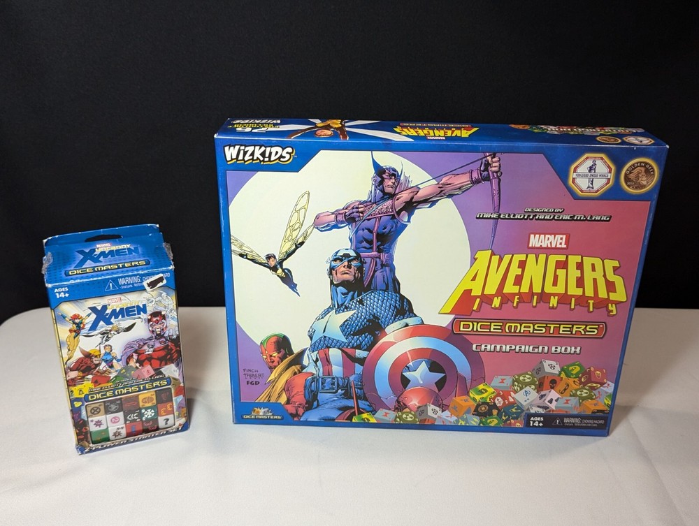 Wizkids Dice Masters - X-Men Starter Set & Marvel Avengers Infinity Campaign Box
