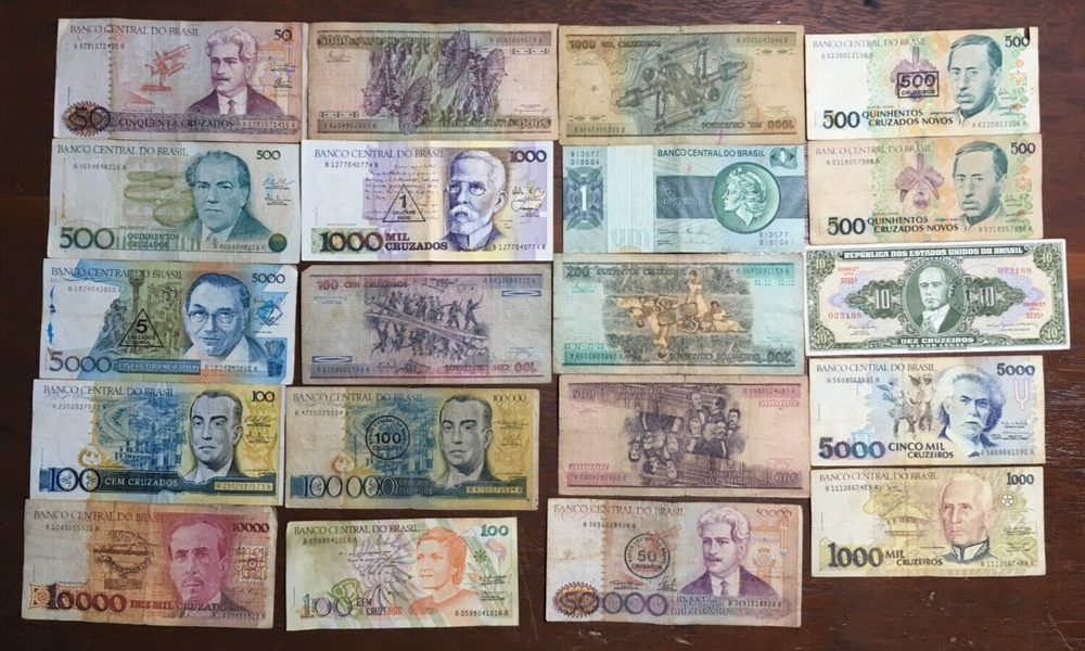Lot 20 Paper Money Banknote Brazil - 022188