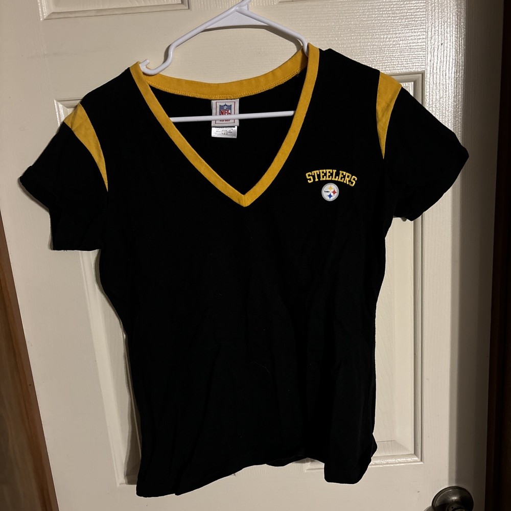 Women's Pittsburgh Steelers Black Gold NFL Football Jersey Size Medium