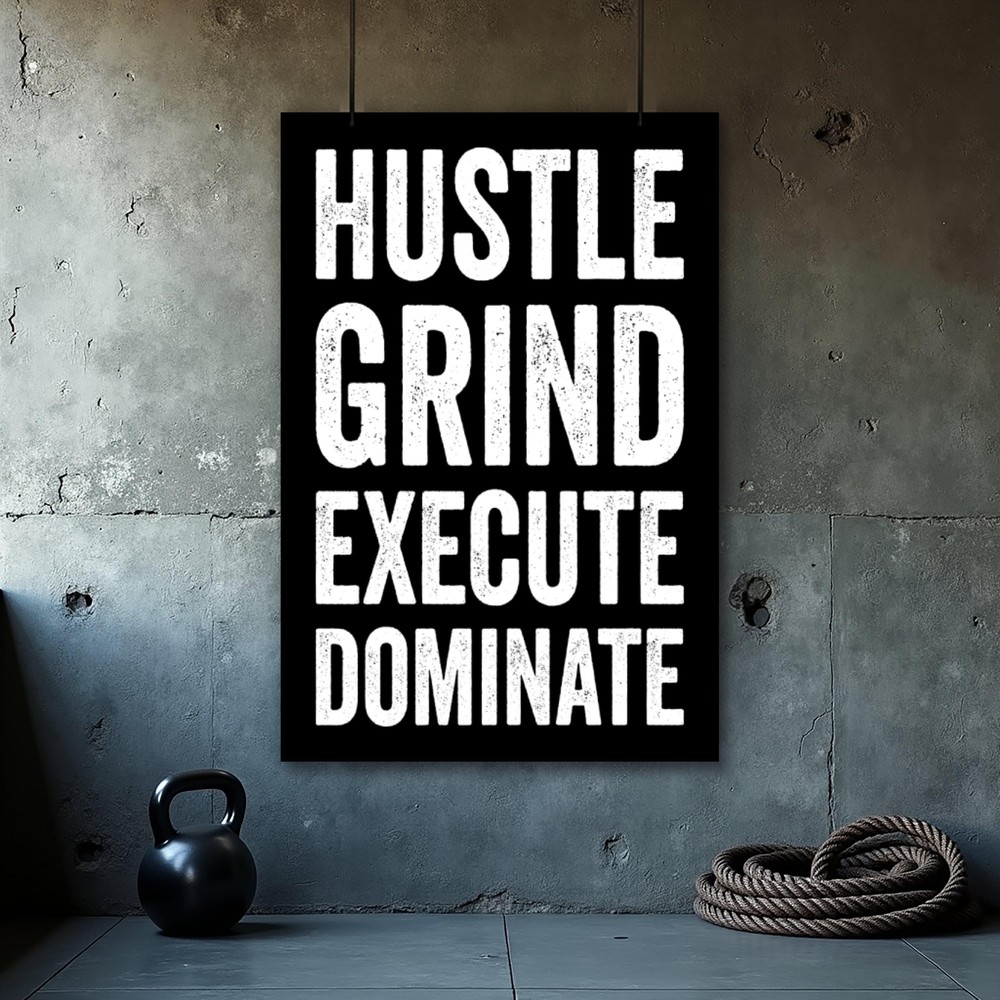 Custom Motivational Gym Poster - Weightlifting Wall Art for Inspiration