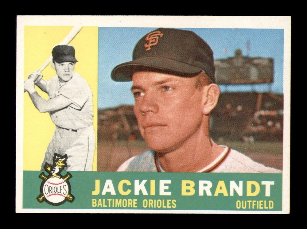 1960 Topps #53 Jackie Brandt NM-MT Baseball Card OBGcards