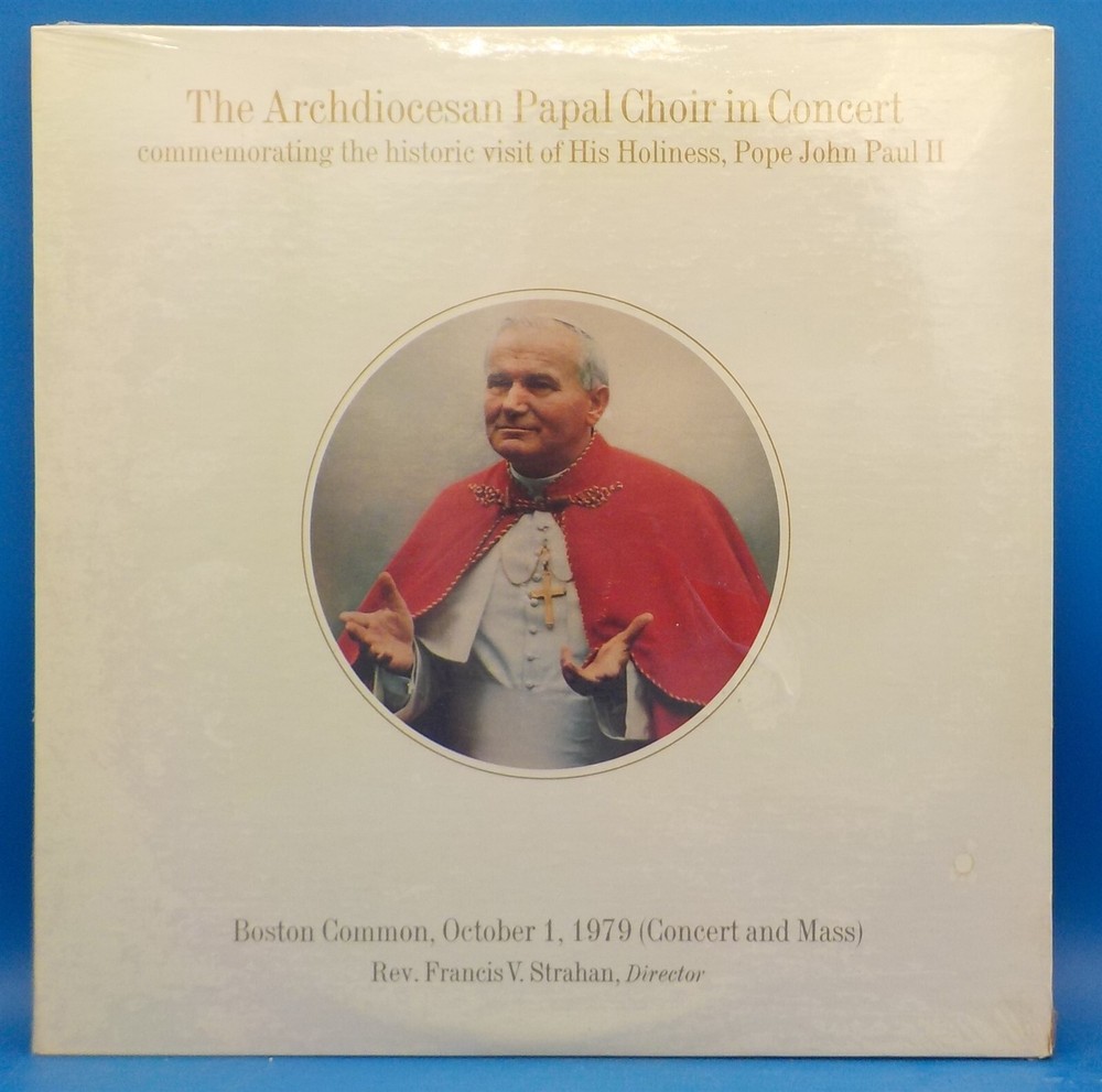 Archdiocesan Papal Choir In Concert LP 1979 Pope John Paul II Boston Visit BX12-image